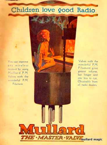 THANKS FOR LISTENING TO A MULLARD RADIO, WITH MULLARD VALVES BOUGHT FROM MULLARD MAGIC!