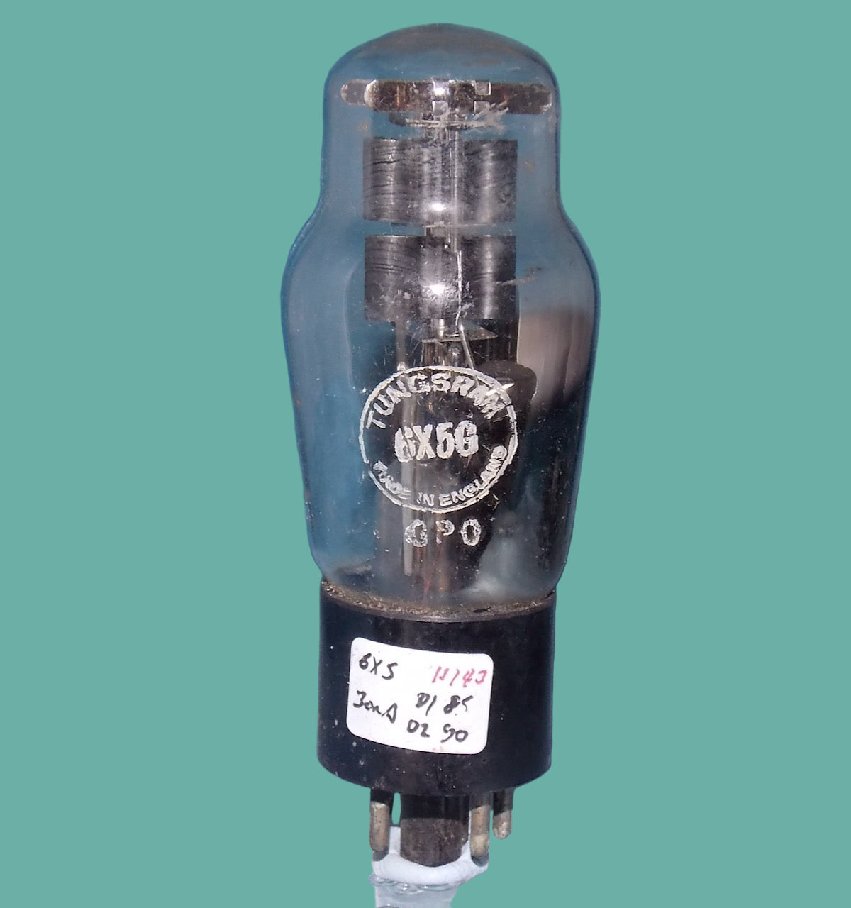 6X5G, CV572, 10E/582, EZ35, U147, U70, VT-126A, RECTIFIER, OCTAL