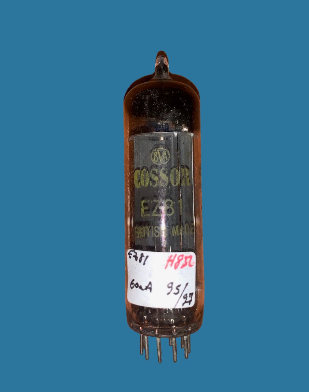 EZ81, 6CA4, CV5072, U709 UU12, RECTIFIER B9A
