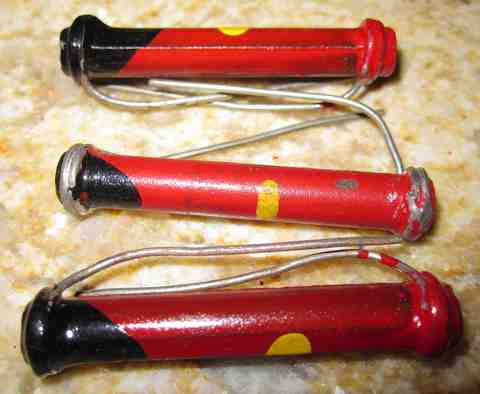 ERIE, DOGBONE, SOLID ROD, CARBON RESISTORS, , BODY TIP SPOT, TYPE A,  XK @ 1-2W
