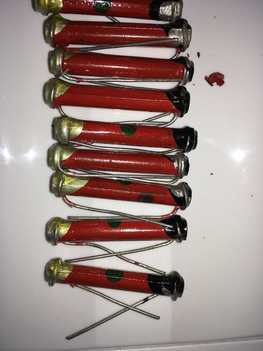 ERIE, DOGBONE, SOLID ROD, CARBON RESISTORS, BODY TIP SPOT TYPE 10A,2M, 1-2W