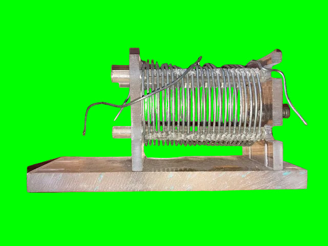 CODAR STYLE, DENCO COIL, ON PERSPEX STAND,  6uH + 6uH