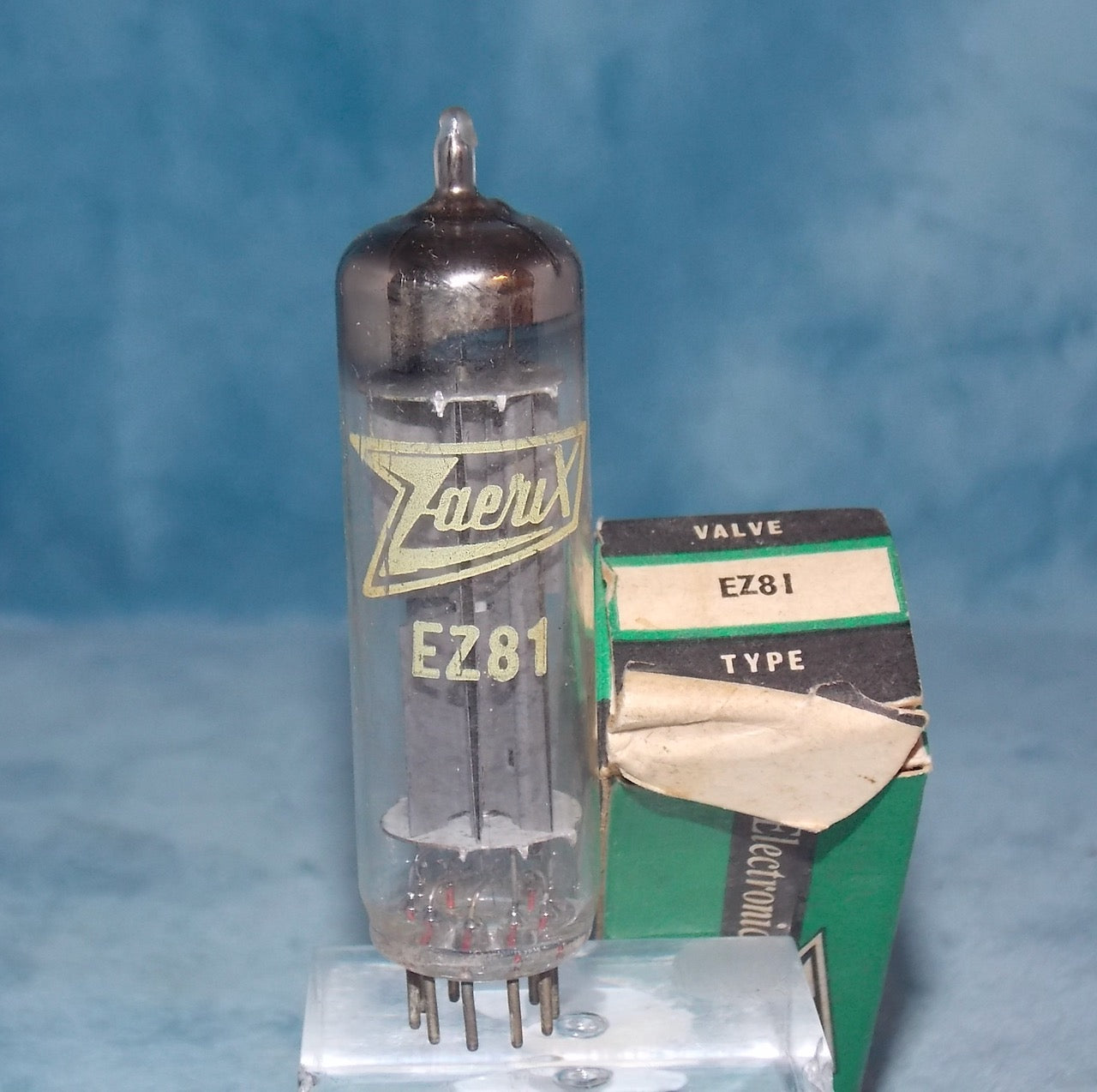 EZ81 ,ZAERIX, BOXED NOS, WHITE PRINT,