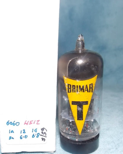 6060, BRIMAR, SPECIAL QUALITY ECC81, RED PRINT, MAY 1959 FOOTSCRAY PRODUCTION