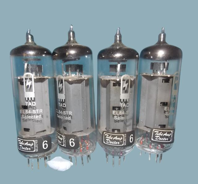 EL84, TUBE AMP DOCTOR, TAD, MATCHED QUAD, SAME FACTORY CODE,