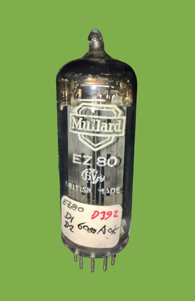 EZ80, MULLARD WHITE PRINT, kC1 B8A, BLACKBURN, JAN 1958 MANUFACTURE