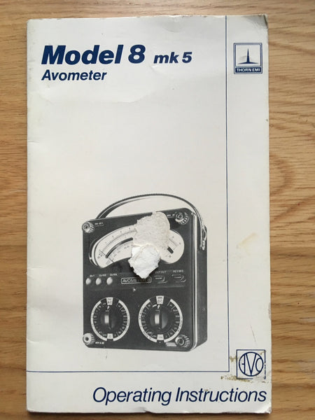 AVO, Avometer, Model 8 MK5, Operating Instructions, Edition 5, 1983