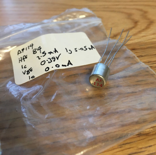 MULLARD, AF114, GERMANIUM TRANSISTOR, NOS, TESTED