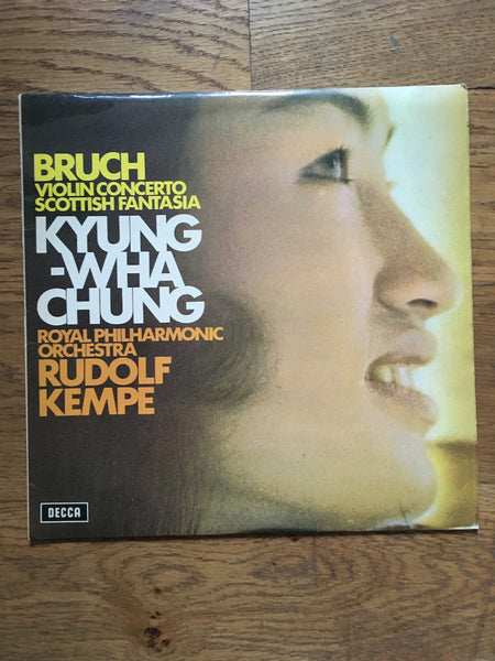 Decca, SXL 6573, Bruch Violin Concerto,  Scottish Fantasia,  Kyung-Wha Chung, Kempe, VG+/VG+
