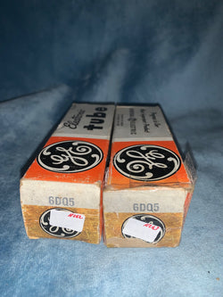 Boxed NOS, 6DQ5, Pair, GE, as used in Swan SW-240