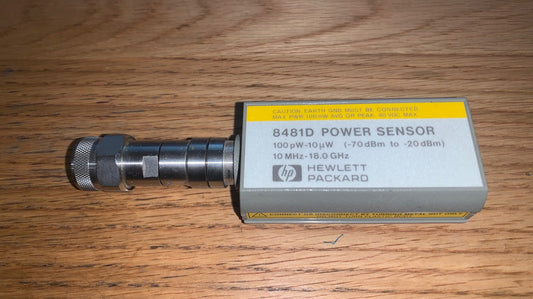 Keysight, HP, Agilent, 8481D, Power Sensor, Diode Power Sensor, for, HP RF meter