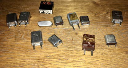 SELECTION OF 12X, ASSORTED CRYSTALS, XTALS, EX MILITARY
