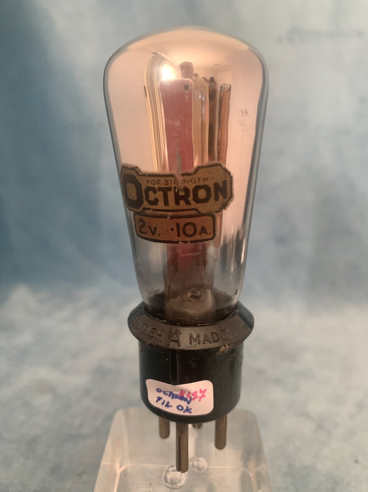 OCTRON, 2V 0.1A TRIODE, 1927,  FILAMENT OK,
