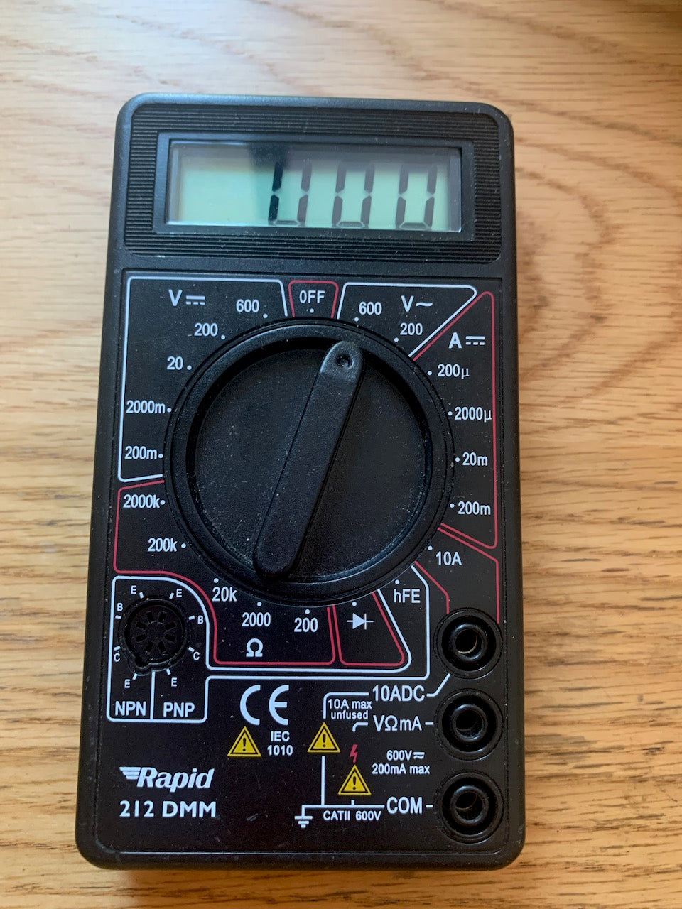 RAPID, 212DMM,DIGITAL MULTIMETER