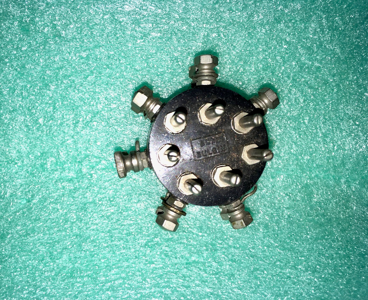 Bulgin, British 7 Pin, B7, Split Anode Valve Adaptor, A17, Unboxed,  1930