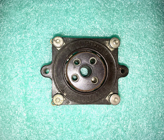 BULLPHONE NIGHTINGALE  , B4, BRITISH 4 PIN,  VALVE BASE,  1927, NOS