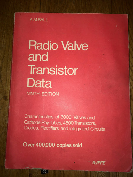 RADIO VALVE AND TRANSISTOR DATA, BOOK, AM BALL, 9TH EDITION