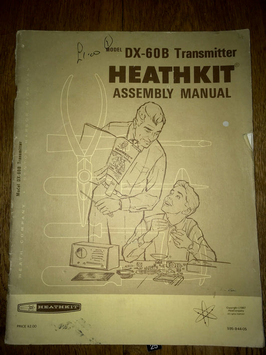 HEATHKIT, DX-60B, TRANSMITTER,  ASSEMBLY MANUAL