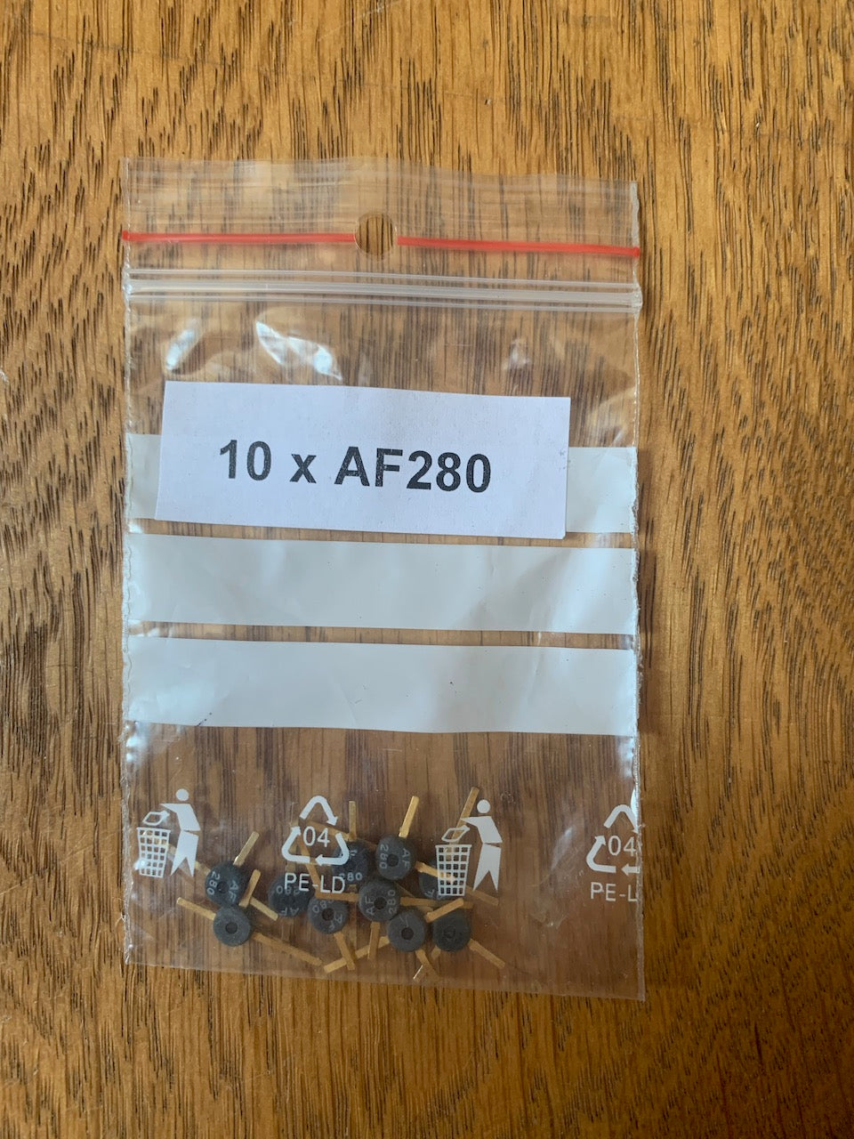 SIEMENS, AF280, GOLD PIN TRANSISTOR