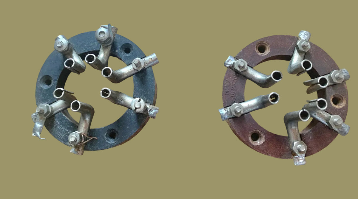EDDYSTONE, 6 PIN COIL BASE, BASEBOARD TYPE, CAT No. 969, CODE ESAF