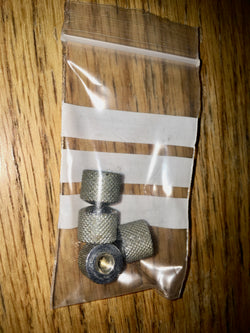 KNURLED BLIND NUTS, SET OF 4X, AS USED ON, TELEQUIPMENT SCOPES,