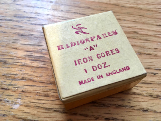 RS, RADIOSPARES, IRON CORES, IFT CORES, PACK OF 12X, SIZE A, APPROX 6 X 13mm