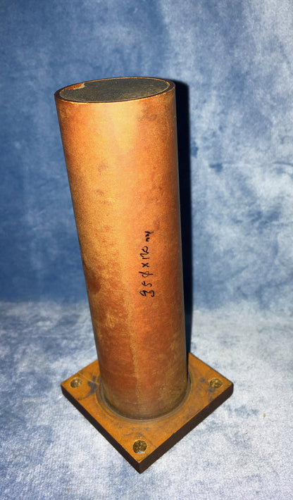 FERRITE ROD, APPROX 120mm HIGH, 33mm DIA., ON A TUFNOPL BASEPLATE, SLEEVED WITH TUFNOL,APPROX 2mm THICK, FOR OVERALL DIA OF 35mm