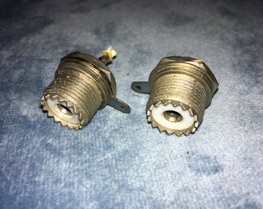 SO2SO239, RF CONNECTOR, &nbsp;CHASSIS MOUNT, SOCKETS, X2, EX EQUIPT