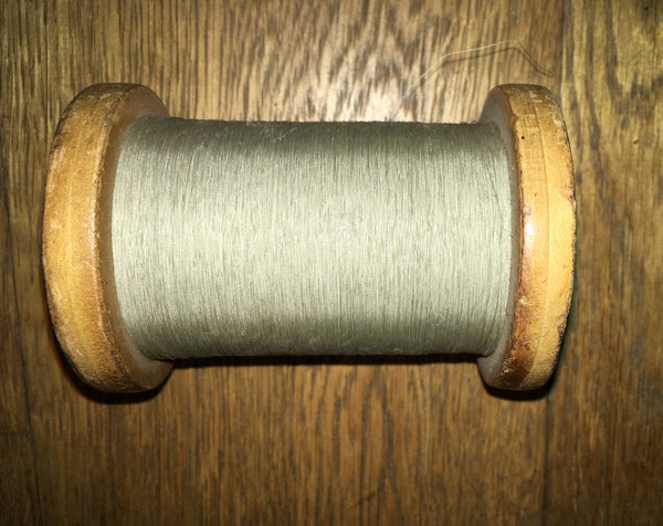 SILK COVERED, COPPER WIRE, LITZ, 43SWG, ON  WOOD SPOOL, 240g TOTAL MASS