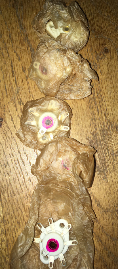 MILITARY, CERAMIC, B7G, VALVE BASES, NOS