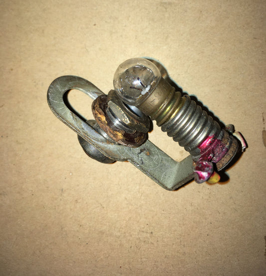 BULGIN PANEL LAMP & ESCUTCHEON, D170,  AS USED ON NATIONAL HRO & OTHER WW2 APPARATUS
