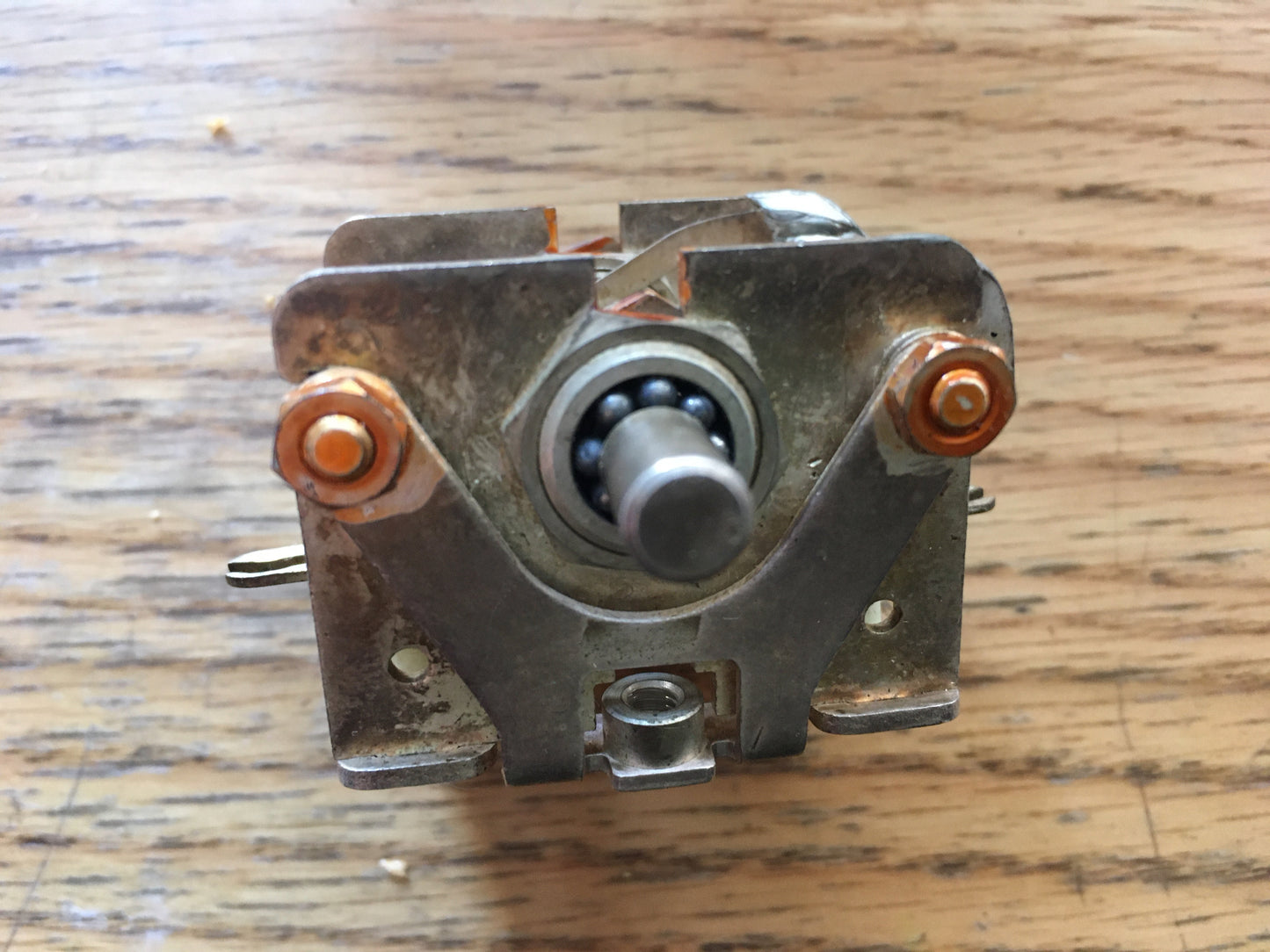 80pF, (40 +40pF), Air Dielectric,  Variable Capacitor, Tuning Gang, ZA40611, Silver Plated, NOS,, Army