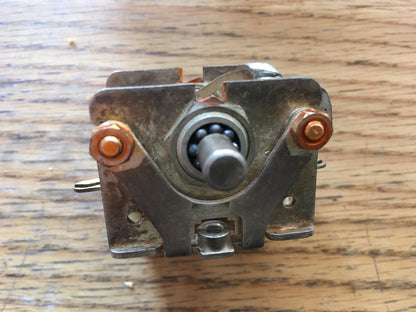 80pF, (40 +40pF), Air Dielectric,  Variable Capacitor, Tuning Gang, ZA40611, Silver Plated, NOS,, Army