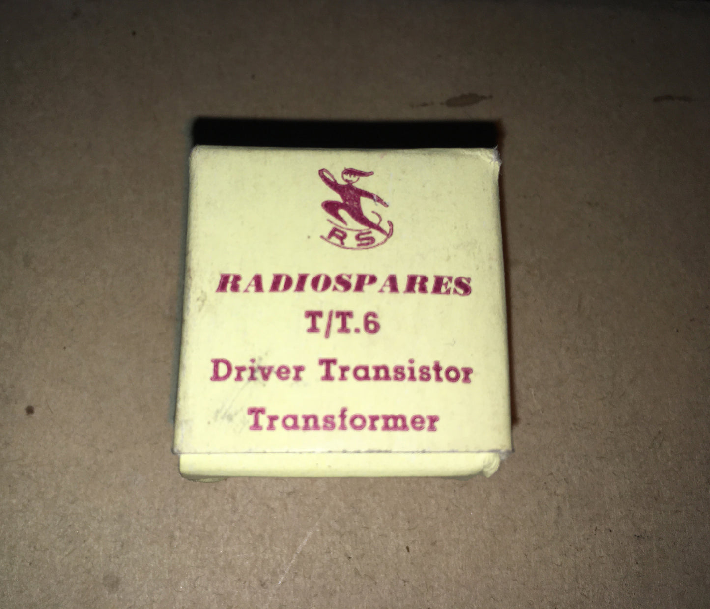 RADIOSPARES, RS, T/T6, TRANSISTOR DRIVER TRANSFORMER, RATIO 5:5,  SEC 1+1 SPLIT, PRIM 2mW DC, OC81D INTO 2X OC81