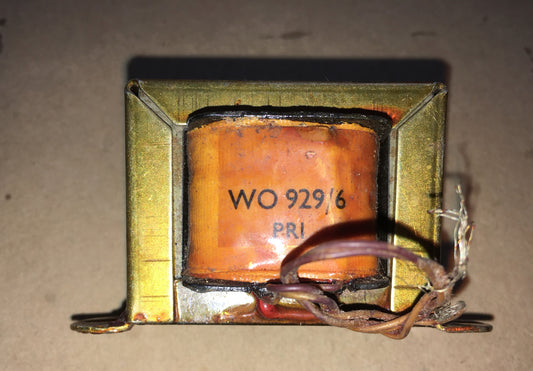 RF GILSON, OUTPUT TRANSFORMER, WO.929/6, FOR MULLARD 4.5W TRANSISTOR AMPLIFIER
