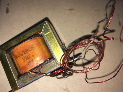 RF GILSON, OUTPUT TRANSFORMER, WO.1806, PRIMARY CT, SECONDARY 1W 3 OHM SPEECH COIL