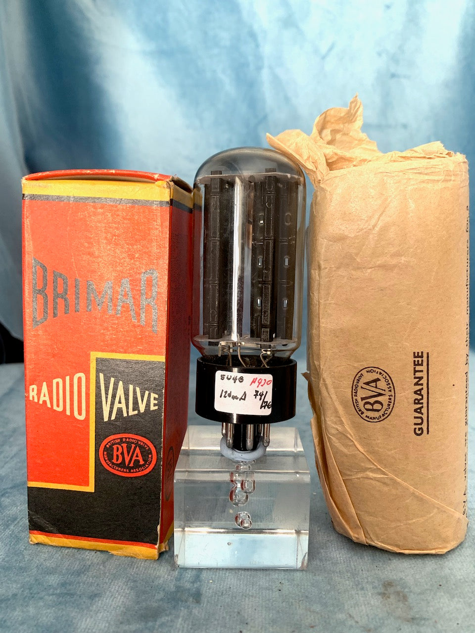 5U4GB, BRIMAR, BOXED, 4 RIB CHARCOAL ANODE, 5U4