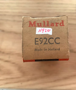 E92CC, MULLARD, NOS, RED BOX, HOLLAND HEERLEN MANUFACTURE
