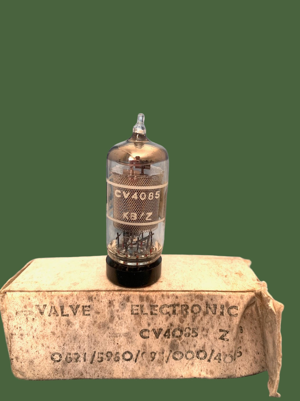 CV4085, GEC, Z729, EF86,, PIN MESH SCREEN, 20mm ELECTRODE CAGE, HAMMERSMITH, OCTOBER 1976 MANUFACTURE, BOXED, NOS