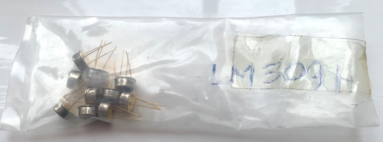 LM309H, NOS, GOLD PINS, 5V VOLTAGE REGULATOR