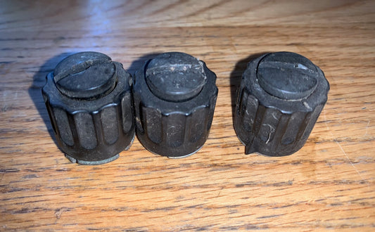 MILITARY RADIO, CONTROL KNOB, SET OF 3X,  ZA290183 , EX EQUIPT
