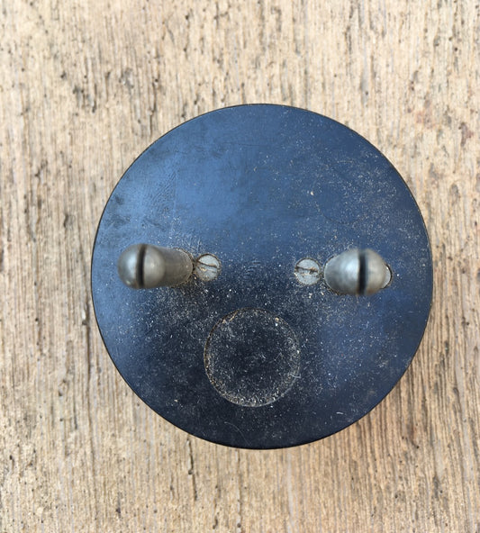 AIR MINISTRY,9 ,0-0.5A, THERMOCOUPLE, AMMETER, APW5715, M0DEL 909, DATED 1944, 2 INS DIA