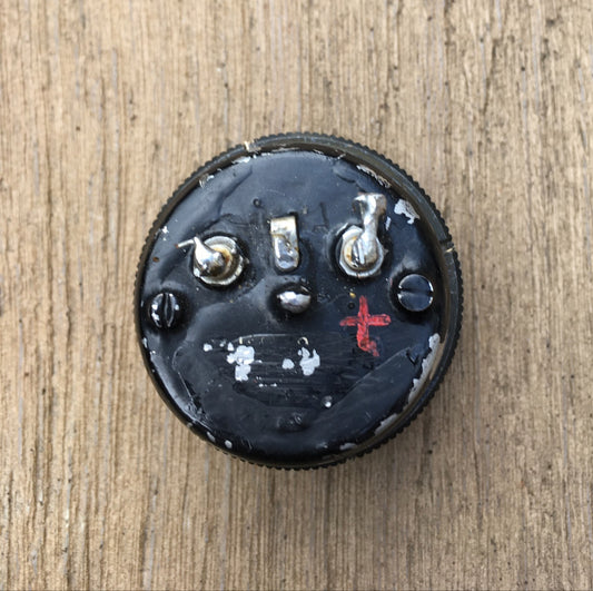 BPL, MOVING COIL AMMETER, 50uA FSD, SCALED 1-5,  1.5 INS DIA, LARKSPUR METER