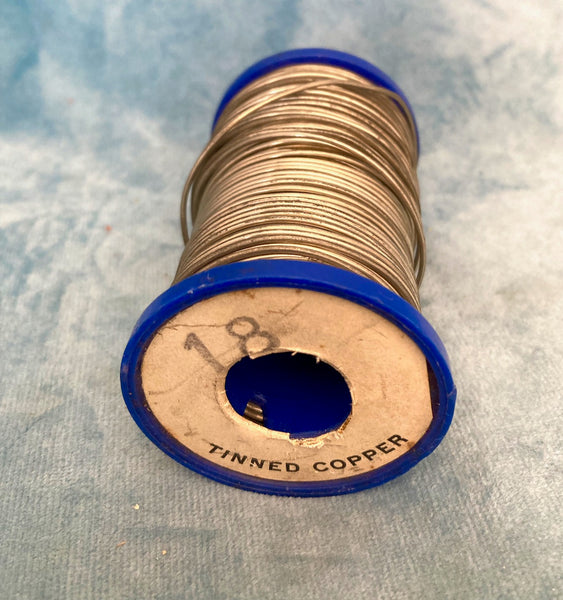 18SWG, Tinned Copper Wire ,499g inc Spool