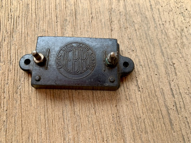 EDISON BELL, MICA CONDENSER, 0.003uF, BAKELITE BODY, 1930, FOR RESTUFFING