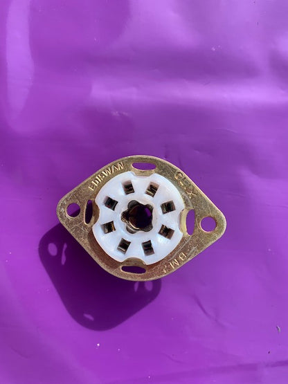 CLIX, EDISWAN, B8G, VALVE BASE, WHITE, PTFE NOS