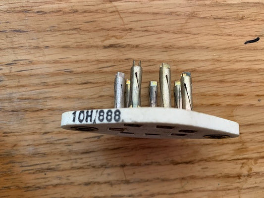 CLIX, YH.300/7, ENGLISH LEMON, B7, BRITISH 7 PIN, FREQUENTITE,  CERAMIC VALVE BASE, NEW, EX AIR MINISTRY 10H/888,
