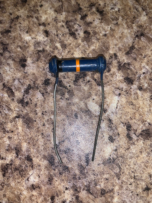 ERIE, DOGBONE, SOLID ROD, CARBON RESISTORS, BODY TIP SPOT TYPE 10A, TYPE A,  60K @ 1-2W