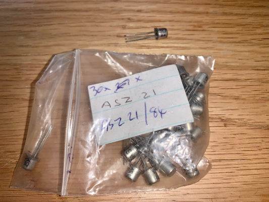 ASZ21, PNP, Germanium transistor , Mullard,  Blackburn 1964 manufacture