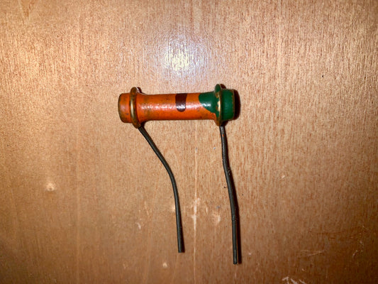 ERIE, DOGBONE, SOLID ROD, CARBON RESISTORS, BODY TIP SPOT TYPE 10A, 350R, 1-2W